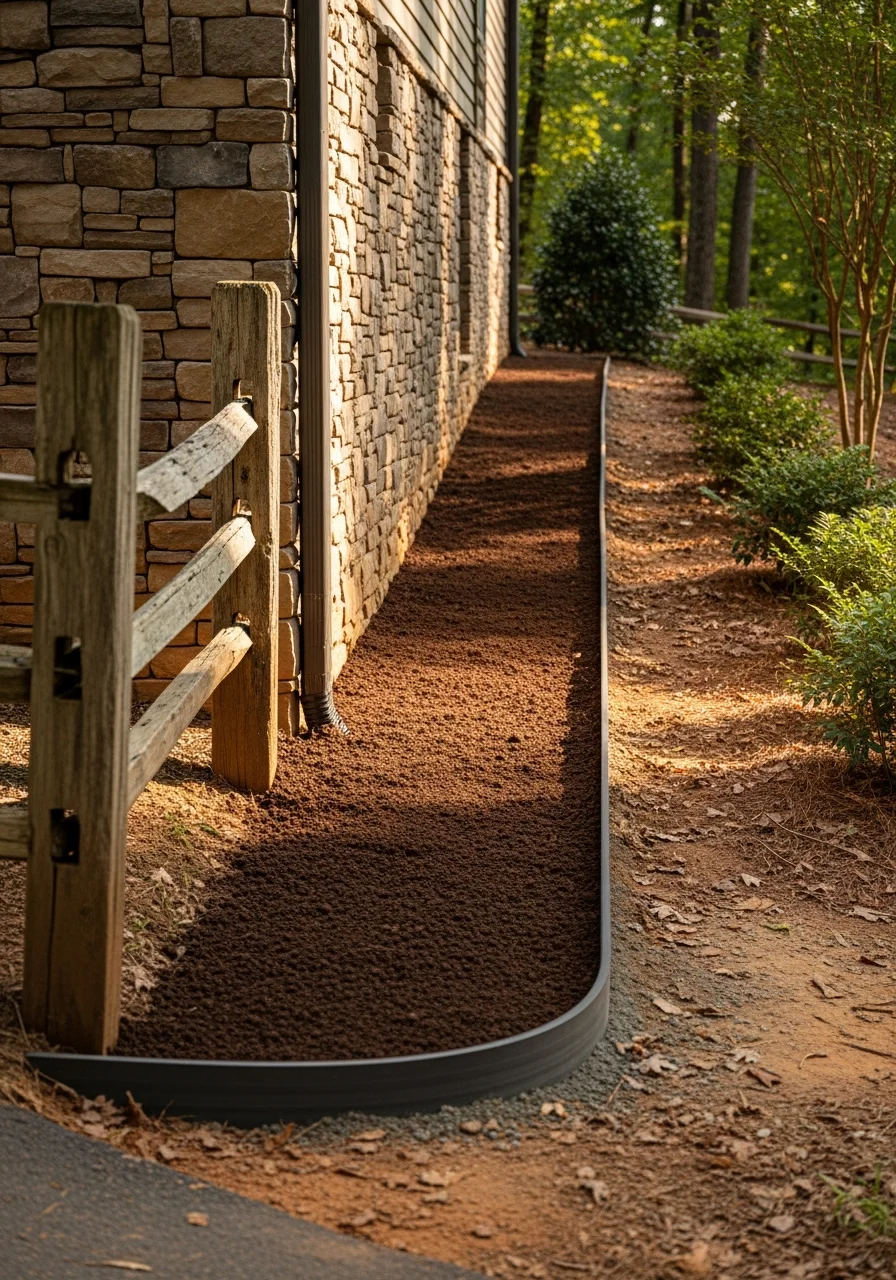 Detail of quality construction on a Fletcher home, demonstrating durability and attention to rural property standards.